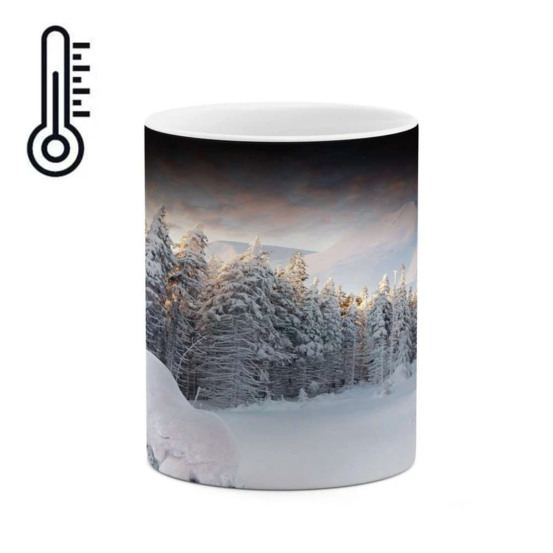 ماگ حرارتی کاکتی مدل منظره برفی کد mgh14874