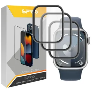 محافظ صفحه نمایش نانو اسپریگ مدل Pmma-SPG مناسب برای اپل واچ Series 9 41 میلیمتری بسته سه عددی