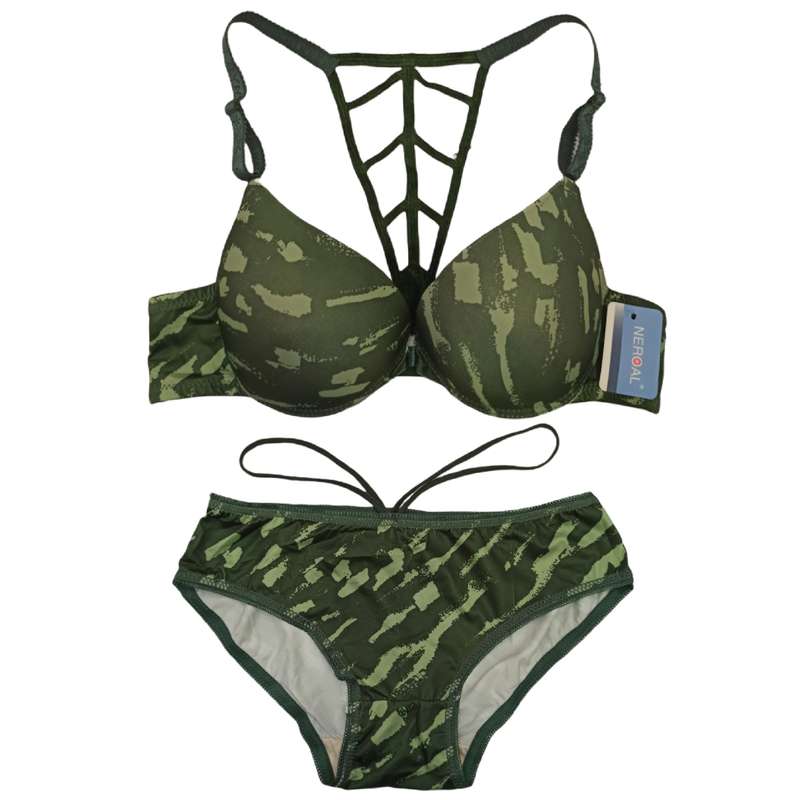 ست شورت و سوتین زنانه مدل اسفنجی جلو باز شو کد 155