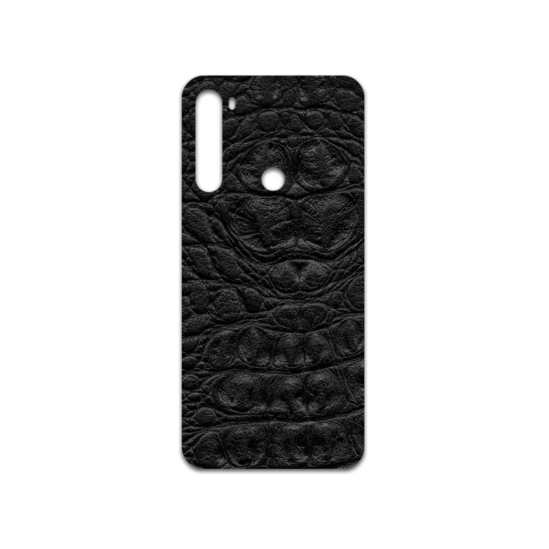برچسب پوششی ماهوت مدل Black-Crocodile-Leather مناسب برای گوشی موبایل شیائومی Redmi Note 8 2021