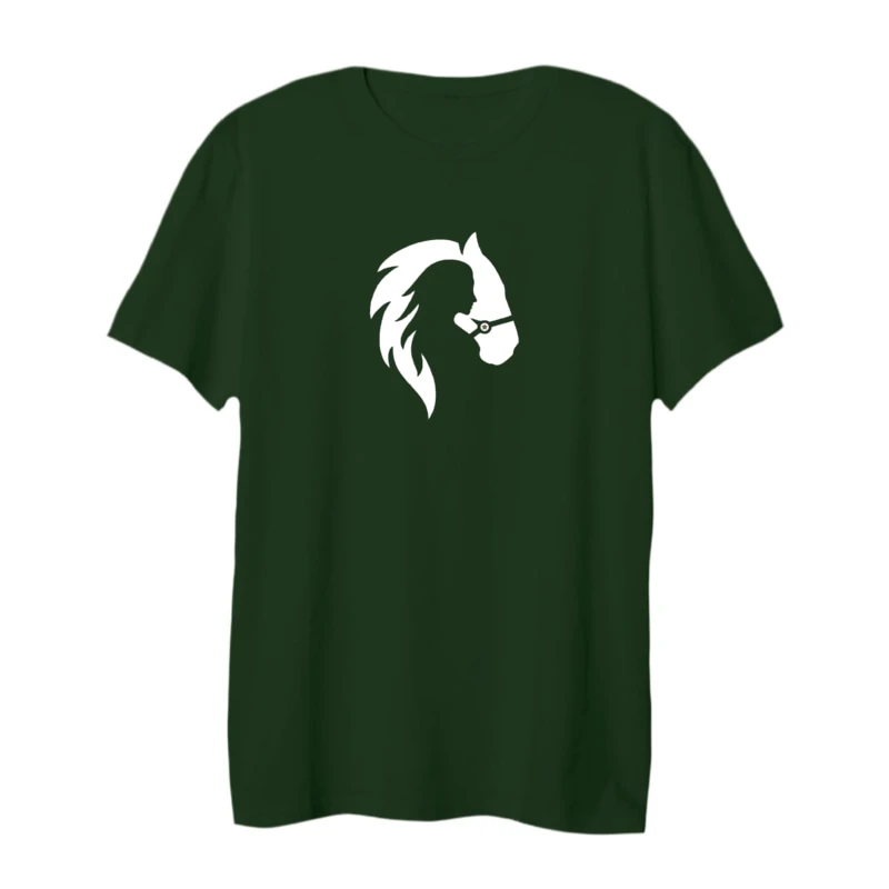 تی شرت لانگ آستین کوتاه زنانه مدل دختر و اسب کد 1