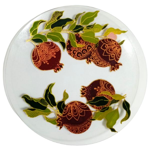 دیس ویترای مدل گرد طرح انار کد 380