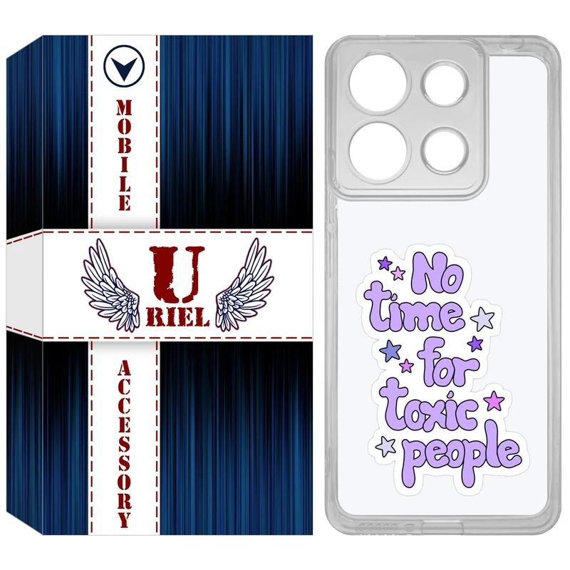 کاور یوریل مدل Clear کد 97 طرح Toxic مناسب برای گوشی موبایل شیائومی Redmi Note 13 4G
