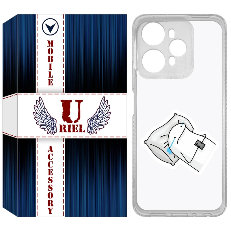 کاور یوریل مدل Clear کد 81 طرح غمگین مناسب برای گوشی موبایل وکال V1 / V1 Plus