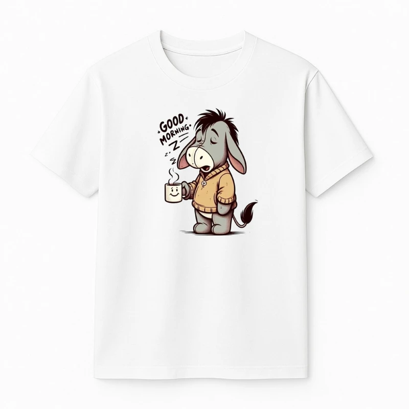 تی‌شرت آستین کوتاه پسرانه مدل خر بامزه کد v1 