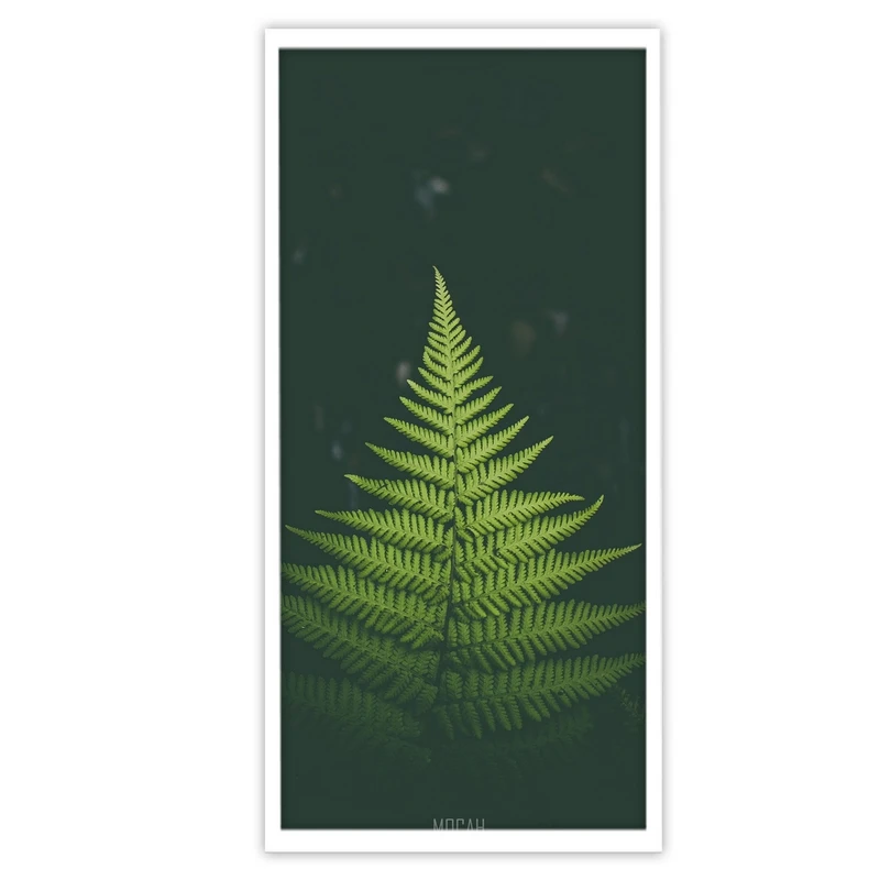 تابلو بکلیت طرح طبیعت برگ سبز مدل W-S3250