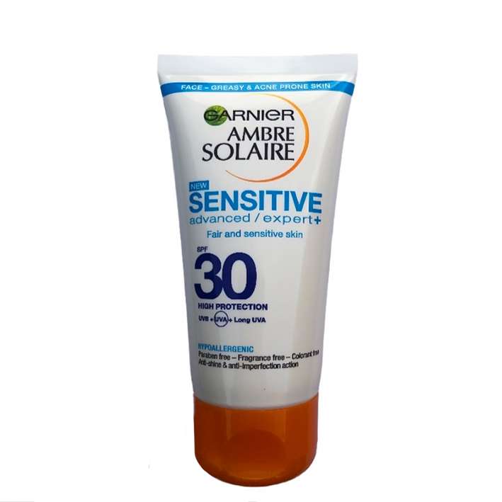 کرم ضد آفتاب گارنیه مدل  30 +SENSITIVE EXPERT حجم 50 میلی لیتر