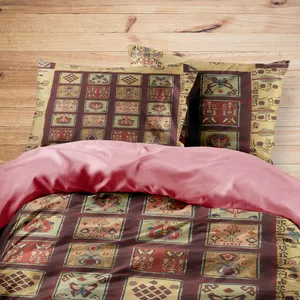 سرویس روتختی مدوپد طرح فرش سیرجان مدل C-Sirjan15 یک نفره 4 تکه