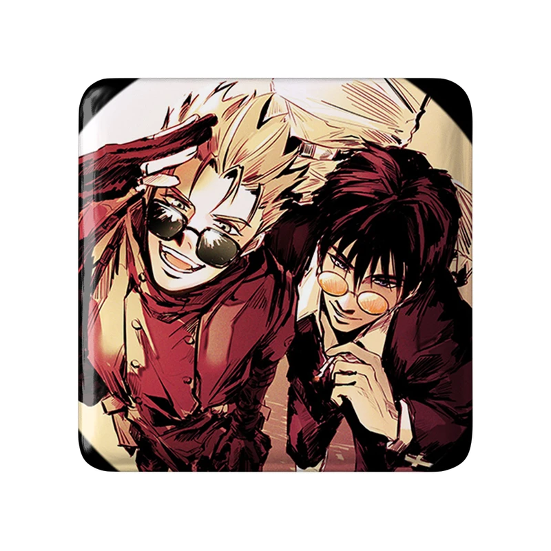 پیکسل خندالو طرح نیکولاس و وش انیمه تریگان (Trigun) مدل مربعی کد 36264