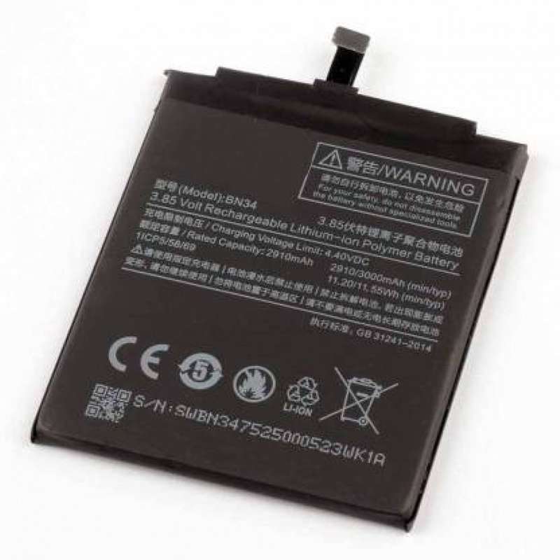 باتری موبایل مدل BN37 ظرفیت 3000 میلی آمپر ساعت مناسب برای گوشی موبایل شیائومی redmi 6a