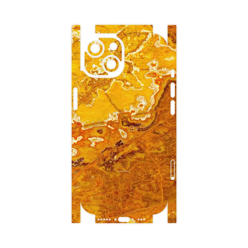 برچسب پوششی ماهوت مدل Gold Marble-FullSkin مناسب برای گوشی موبایل اپل iPhone 15