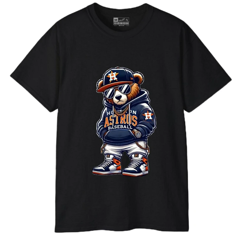 تی‌شرت آستین کوتاه مردانه پاد آفرین مدل سگ کارتونی کد 1850