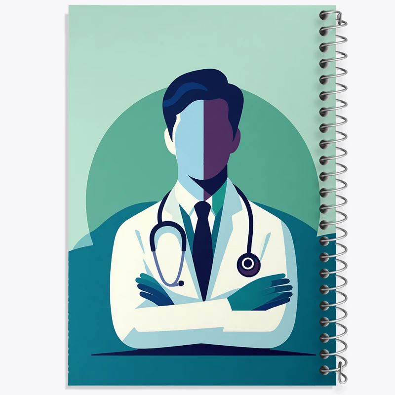 دفتر مشق 100 برگ خندالو طرح پزشک کد F7997