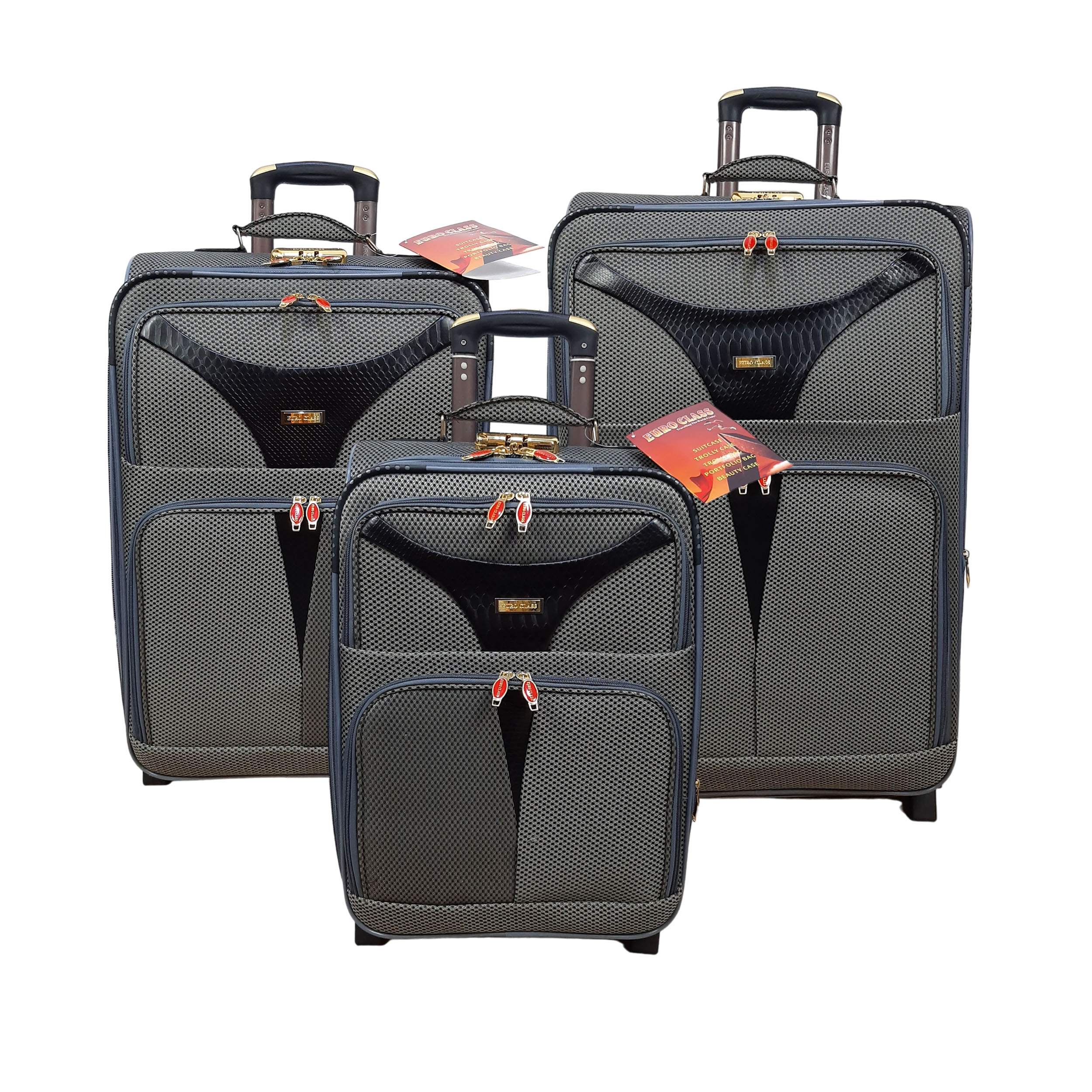 نکته خرید - قیمت روز مجموعه سه عددی چمدان یورو کلاس مدل T9050 خرید