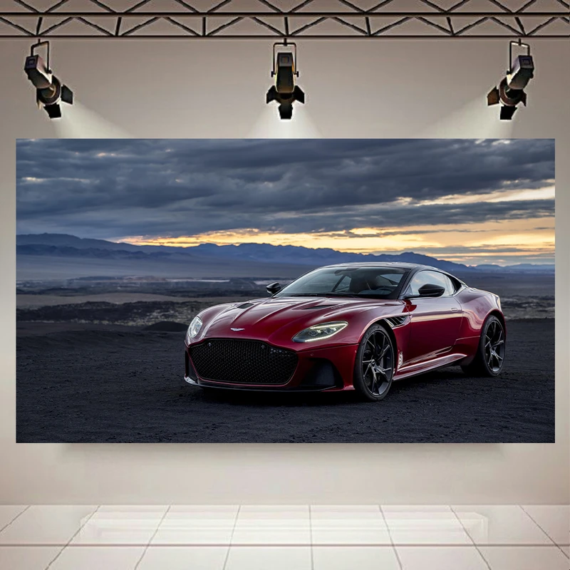 تابلو شاسی طرح ماشین مدل استون مارتین DBS Superleggera کد AR4190