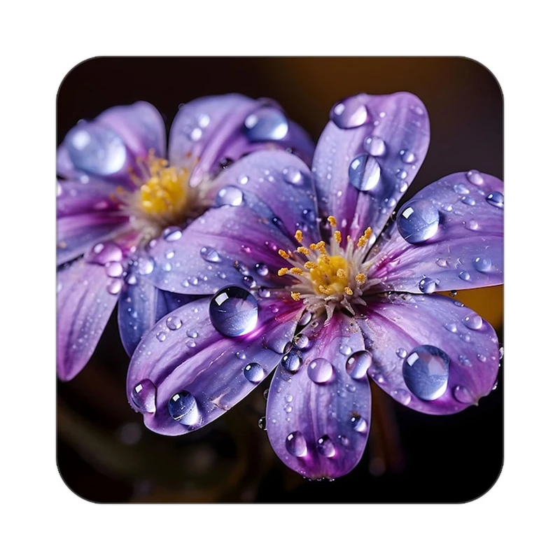 زیر لیوانی کاکتی طرح گل مدل mp16287