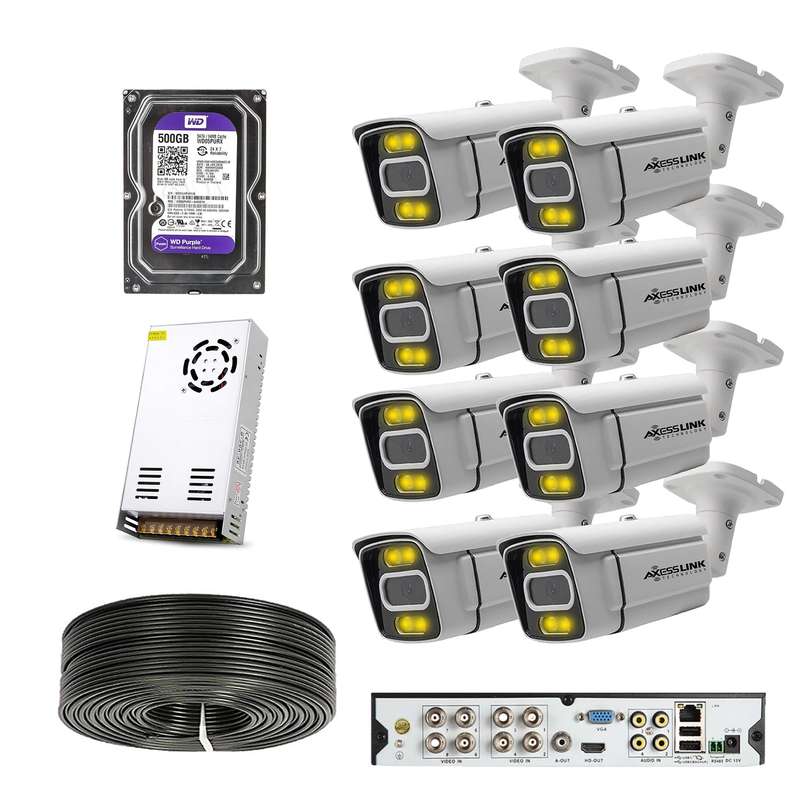 سیستم امنیتی مدل FULL KIT AHD 8 CCTV - سیستم امنیتی مدل FULL KIT AHD 8 CCTV -