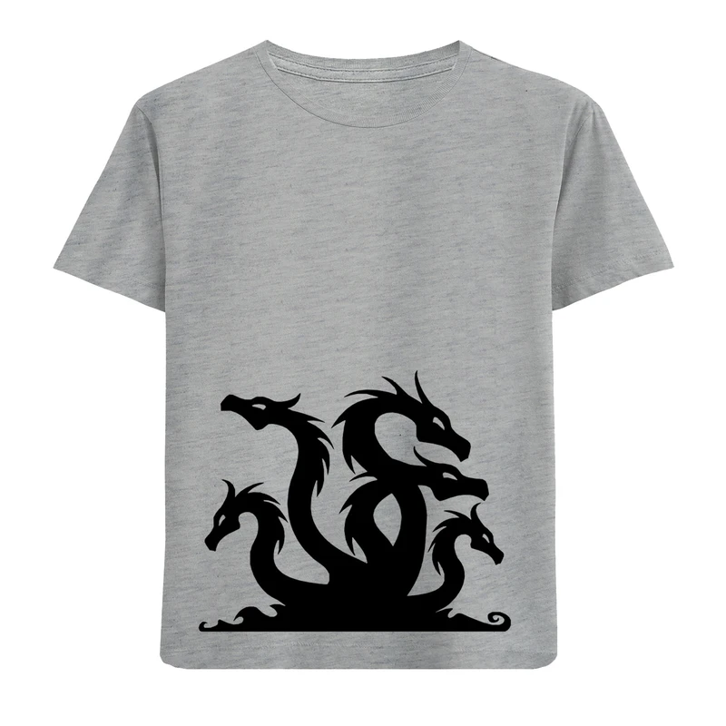 تی شرت آستین کوتاه پسرانه مدل اژدها D352