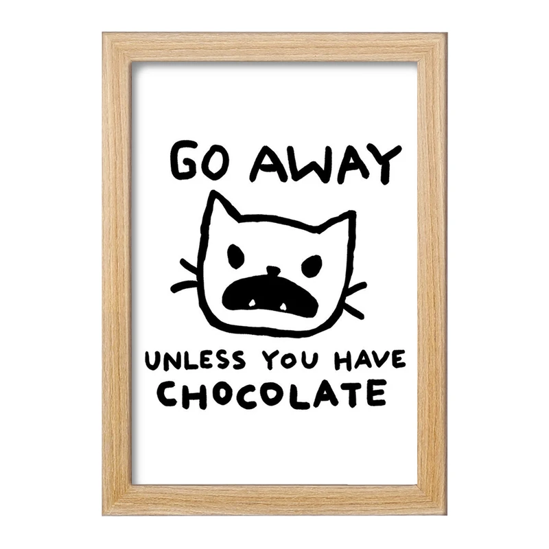 تابلو خندالو مدل گربه و شکلات کد 29289