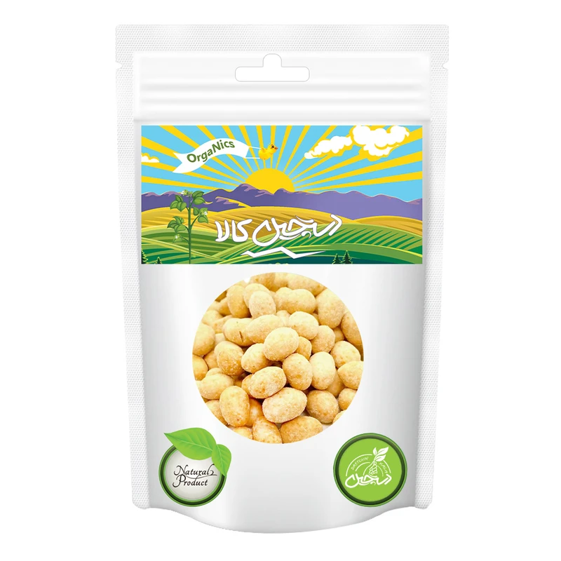 بادام زمینی روکش دار با طعم ذرت مکزیکی دستچین کالا - 250 گرم