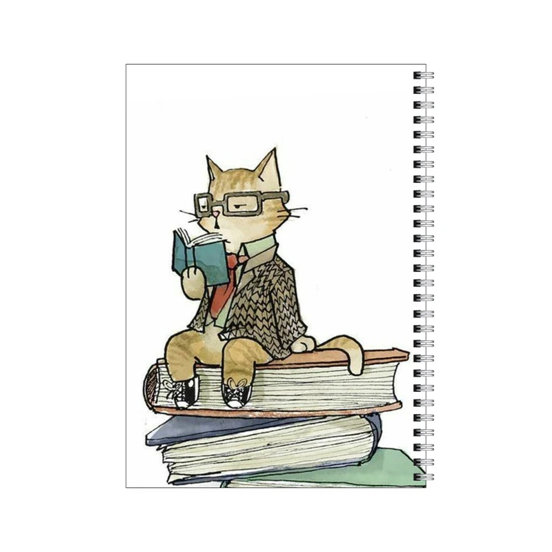 دفتر مشق 80 برگ بامبیلیپ طرح گربه متشخص کتابخوان کد 6258935