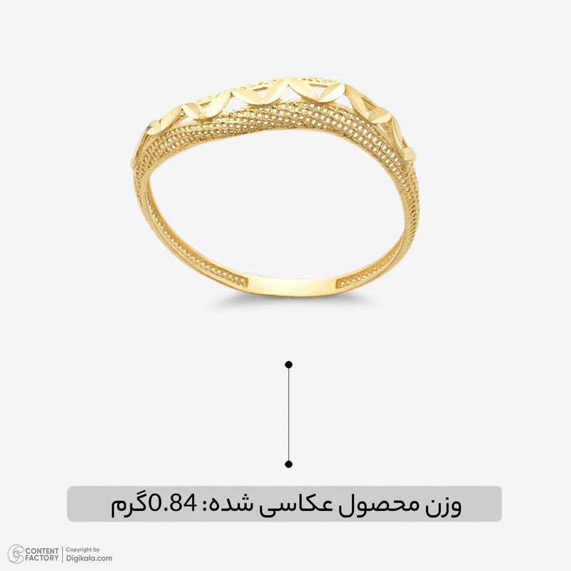 انگشتر طلا کم اجرت 18 عیار زنانه ناریا مدل ایوا کد M21-11