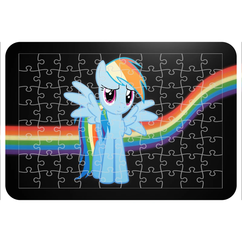 پازل 54 تکه اطلس آبی طرح کارتون یونیکورن مدل P1699