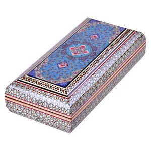  جعبه جواهرات خاتم کاری طرح گل کد 2110