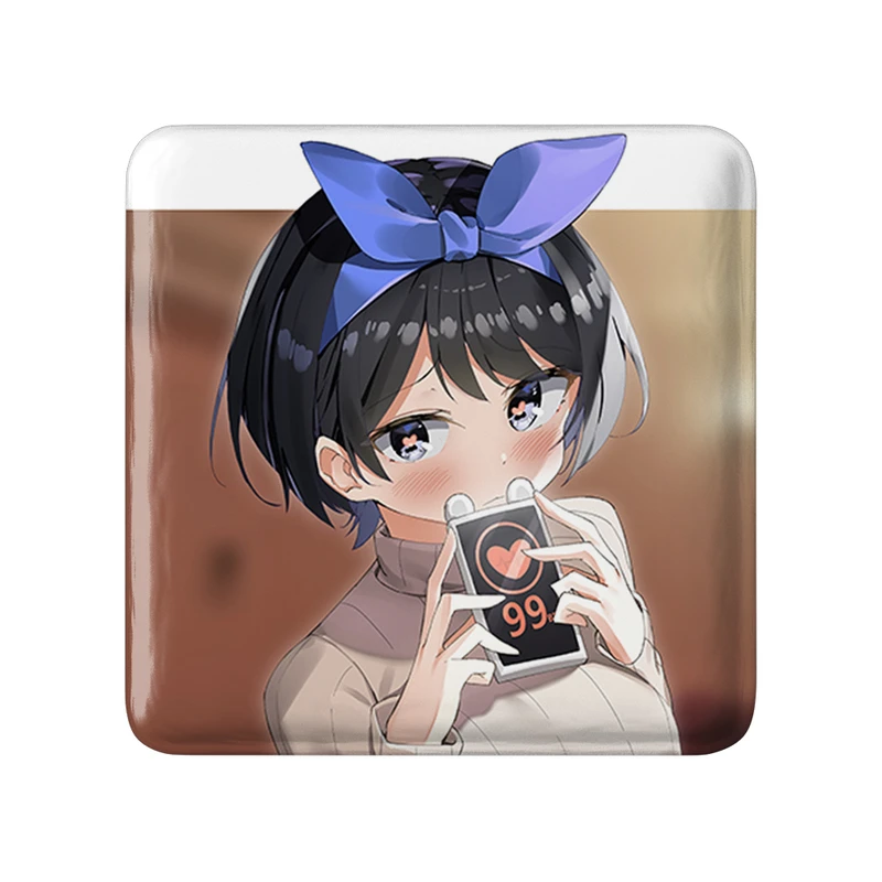 پیکسل خندالو طرح روکا انیمه کانوجو اوکاری مدل مربعی کد 34856