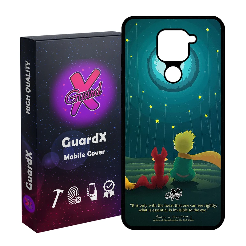 کاور گارد ایکس طرح Little Prince مدل Glass1000153 مناسب برای گوشی موبایل شیائومی Redmi Note 9