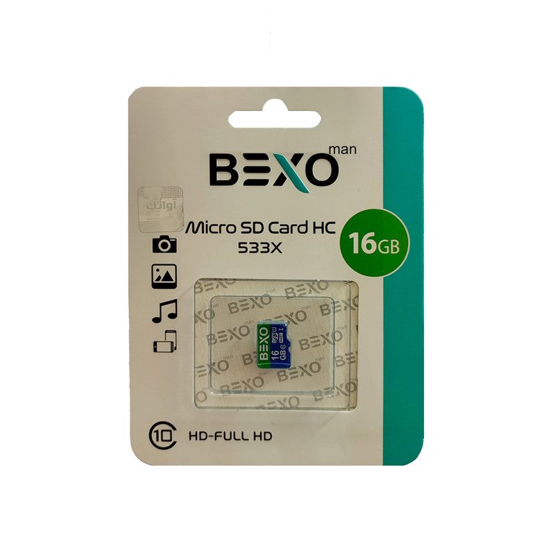 کارت حافظه microSDHC بکسو مدل 533X کلاس 10 استاندارد UHS-I U1 سرعت 65MBps ظرفیت 16 گیگابایت
