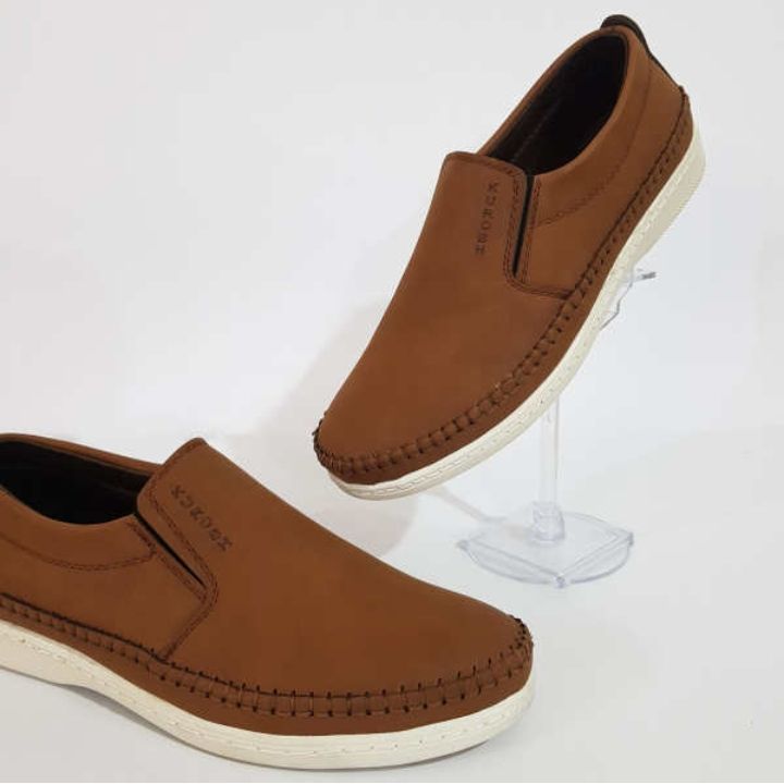 کفش مردانه مدل دوختی کد T.a.j رنگ عسلی -  - 3