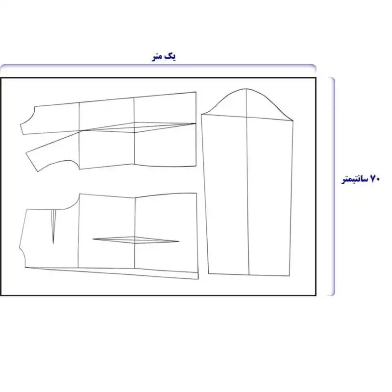 الگو خیاطی بالاتنه و آستین زنانه متد مولر سایز 36 تا 50 کدa12 مجموعه 8 عددی