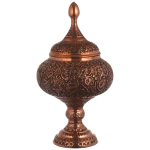 شکلات خوری قلمزنی مسی مدل اصفهان کد s12