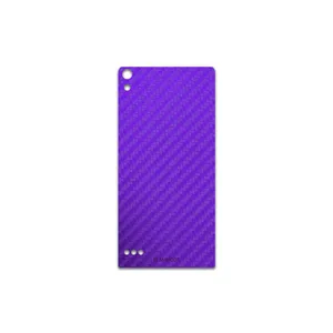 MAHOOT Purple-Fiber Cover Sticker for Huawei Ascend P6