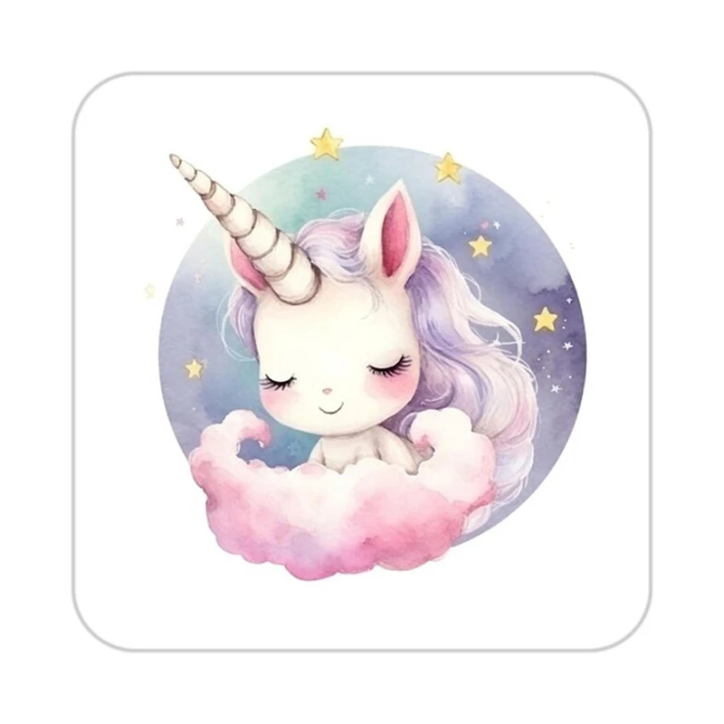 زیر لیوانی کاکتی طرح اسب تک شاخ و یونیکورن مدل mp31455