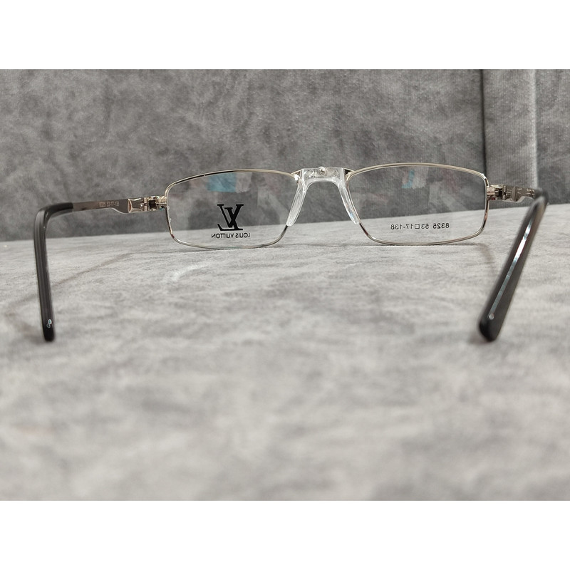 فریم عینک طبی مردانه مدل مستطیل فلزی تیار کد 6