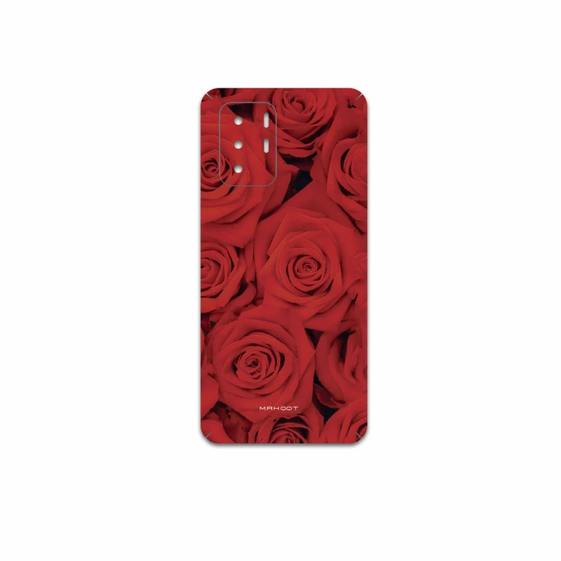 برچسب پوششی ماهوت مدل Red-Flower مناسب برای گوشی موبایل شیائومی Poco X3 GT 5G