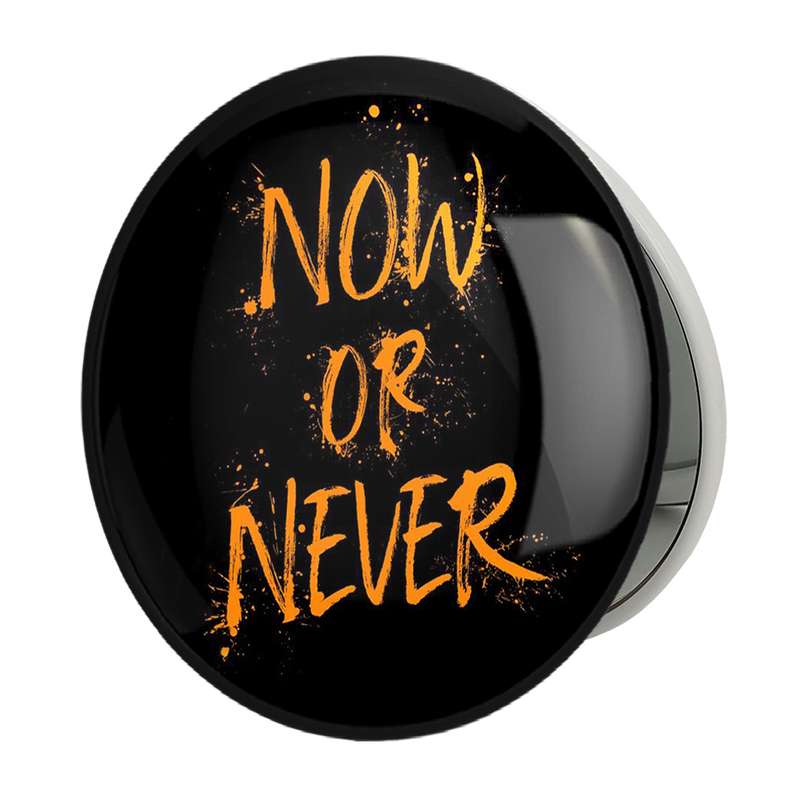 آینه جیبی خندالو طرح Now Or Never مدل تاشو کد 2730 آینه جیبی خندالو طرح Now Or Never مدل تاشو کد 2730