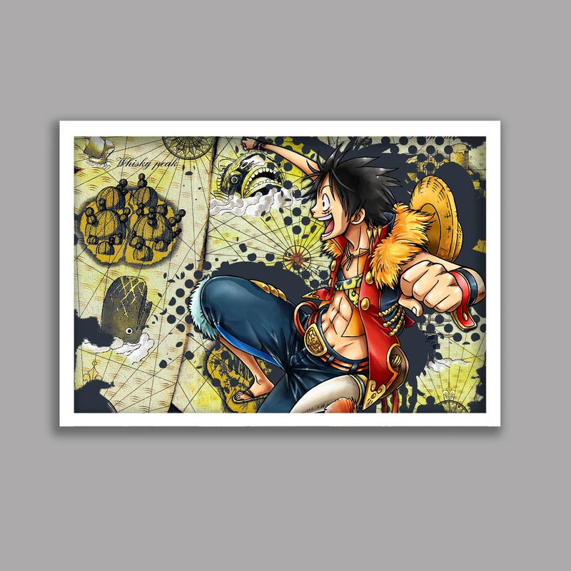 تابلو مدل انیمه وان پیس One Piece کد LA-G10491