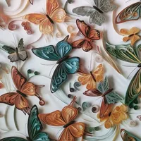 کاغذ کادو مدل پروانه ای سایز 50*80 سانتی متر مجموعه 5 عددی