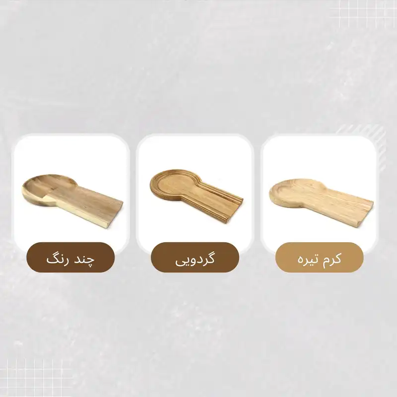 زیر قاشقی گردو مدل چوبی ZK02