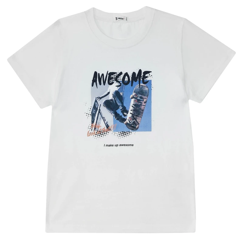 تی شرت آستین کوتاه پسرانه تویین کیدز مدل SEP-MODSAZ0102