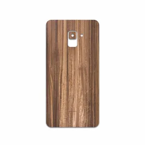 MAHOOT Light Walnut Wood Cover Sticker for Samsung Galaxy A8 Plus 2018
