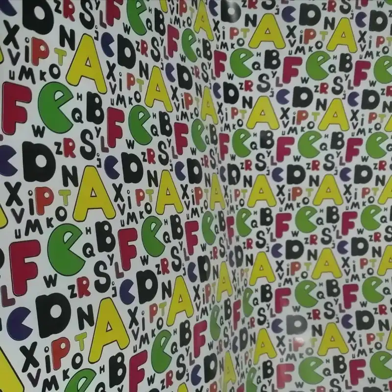 کاغذ کادو مدل حروف انگلیسی