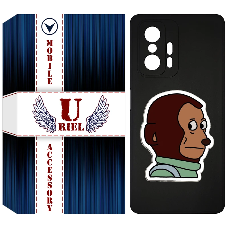 کاور یوریل  مدل KSH کد 88 طرح میمون مناسب برای گوشی موبایل شیائومی 11T / 11T Pro