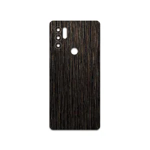 MAHOOT Dark-Gold-Stripes-Wood Cover Sticker for Motorola Moto G60S