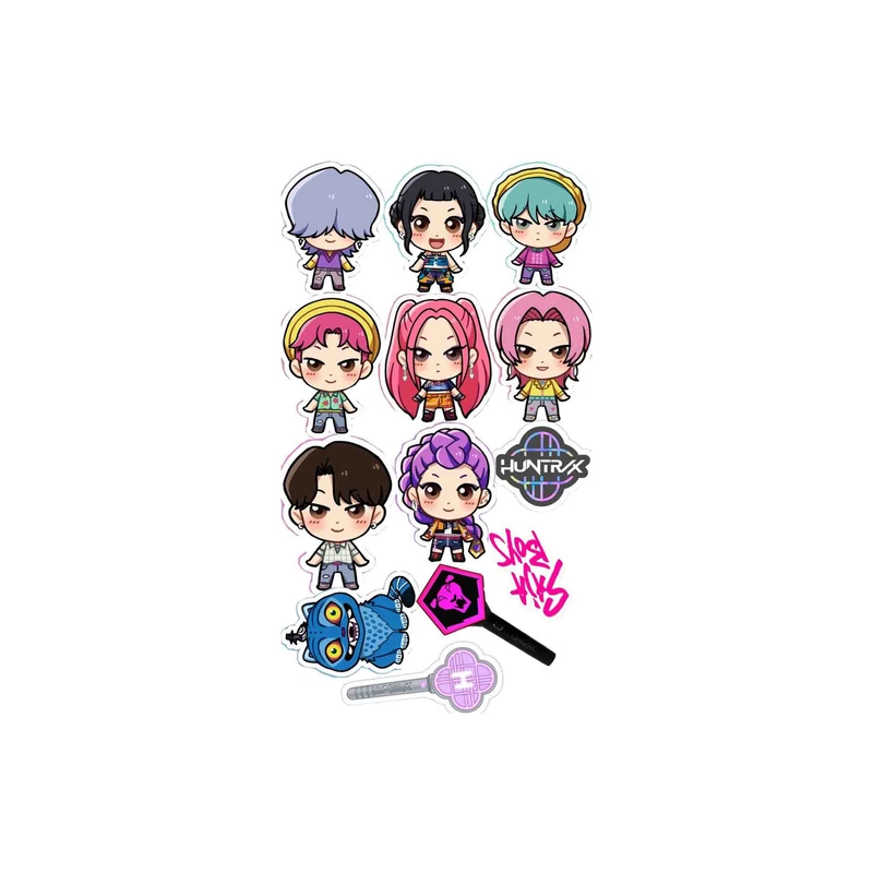 استیکر لپ تاپ مدل کی پاپ مجموعه 13 عددی کد 9761