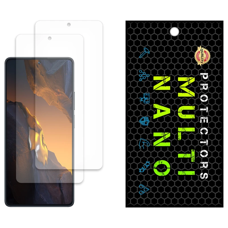 محافظ صفحه نمایش مات مولتی نانو مدل X-S2M مناسب برای گوشی موبایل شیائومی Redmi Note 12 Turbo بسته دو عددی