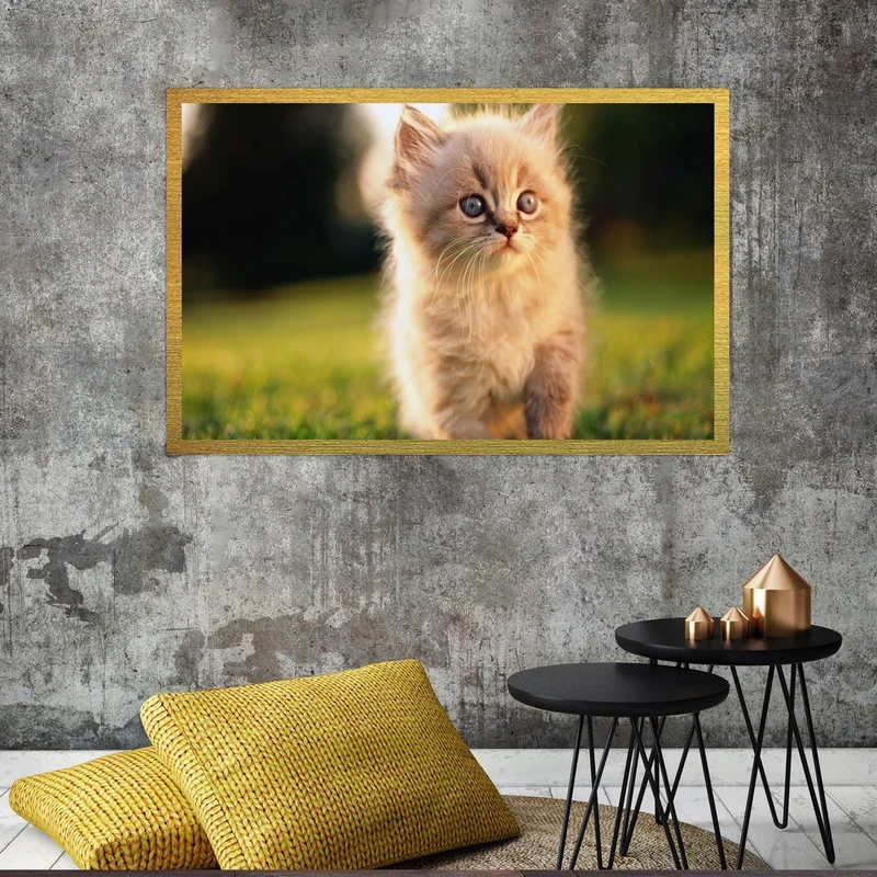 تابلو بکلیت طرح گربه مدل قاب شاسی T-S7678